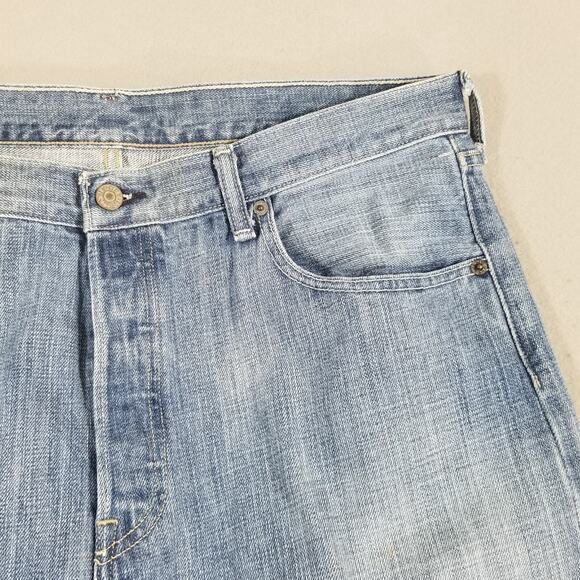 Levi's 501 jeans men's 36x32 original button fly regular fit blue denim pants - Picture 5 of 12